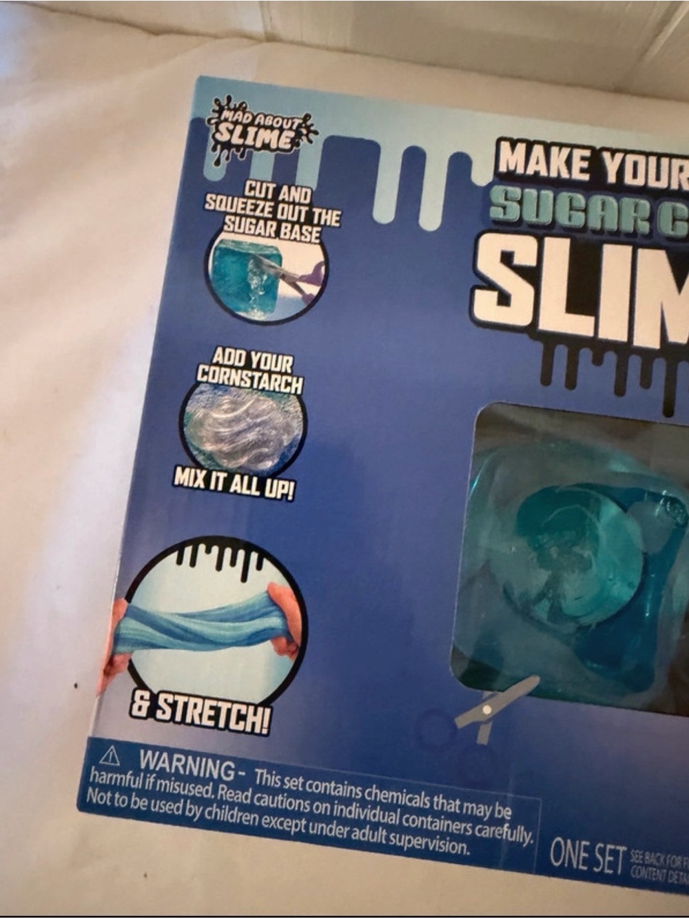 Sugar Cube Slime Kit - Blue Raspberry - Picture 3 of 4